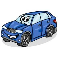 Цветной вариант раскраски кроссовер