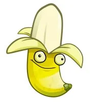 Цветной вариант раскраски бананомет