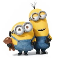 Цветной вариант раскраски кевин, боб и его плюшевый мишка