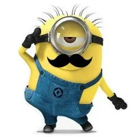 Цветной вариант раскраски карл с усами