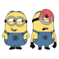 Цветной вариант раскраски дейв и стюарт с морской звездой