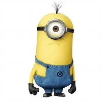 Цветной вариант раскраски стюарт серьезный