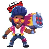 Цветной пример раскраски брок с ракетницей стритрейсер