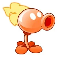 Цветной вариант раскраски пламенный горох