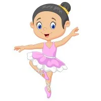 Цветной вариант раскраски у балерины урок хореографии