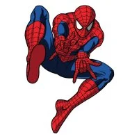 Цветной вариант раскраски настоящий герой