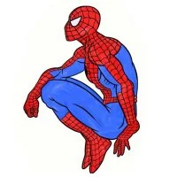 Цветной вариант раскраски задумался