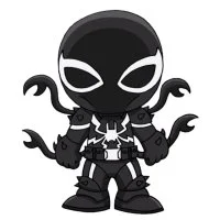 Цветной вариант раскраски агент веном марвел