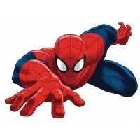 Цветной вариант раскраски супергерой в маске