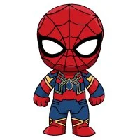 Цветной вариант раскраски железный паук (iron spider)