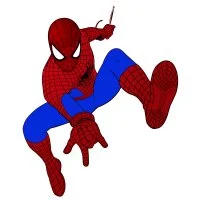 Цветной пример раскраски на паутине