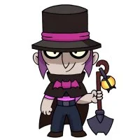 Цветной пример раскраски мортис