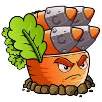 Цветной вариант раскраски ракетная морковь, часть 2