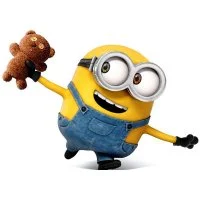 Цветной пример раскраски боб с медвежонком