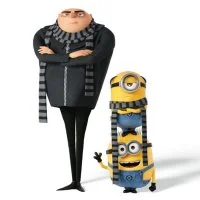 Цветной пример раскраски гадкий я 3