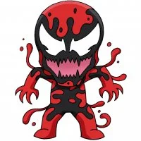 Цветной пример раскраски карнаж максимальная резня