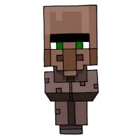 Цветной вариант раскраски сельский житель, виладжер