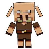 Цветной вариант раскраски скин пиглин