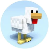 Цветной вариант раскраски утка птицы и животные