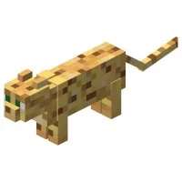 Цветной вариант раскраски животное оцелот