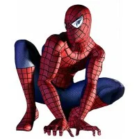 Цветной вариант раскраски супергерой на страже