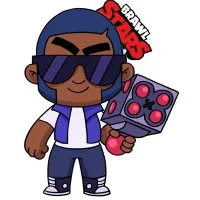 Цветной вариант раскраски обычный брок (brock)