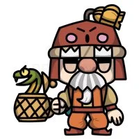 Цветной вариант раскраски новый скин гейл (гэйл, gale) торговец со змеёй