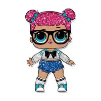 Цветной вариант раскраски кукла лол любимец учителя (teachers pet)