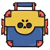 Цветной вариант раскраски мегаящик (mega box)