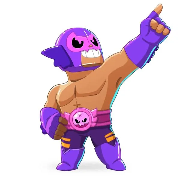 Цветной вариант раскраски боец эль рудо примо (el rudo primo)