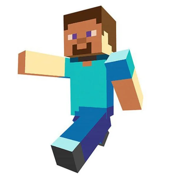 Цветной пример раскраски стив бежит