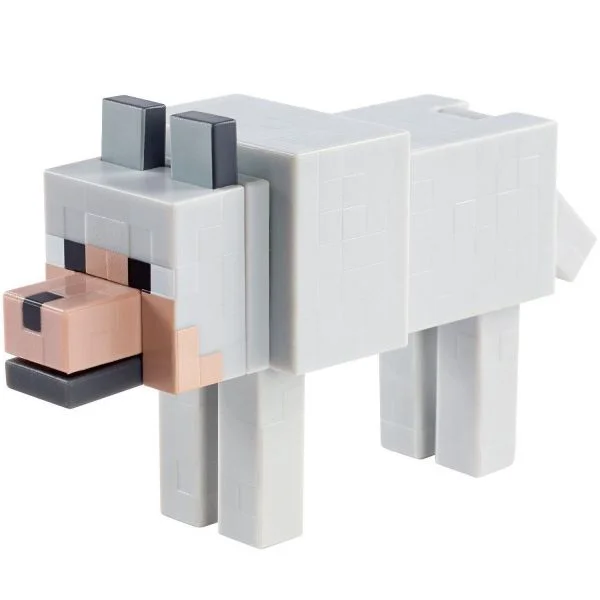 Цветной вариант раскраски волк, собака, животное