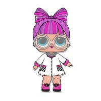 Цветной пример раскраски кукла лол в бусиках (phdbb)