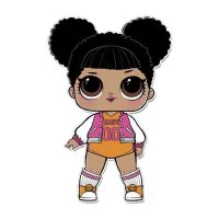 Цветной вариант раскраски кукла лол баскетболистка (hoops mvp)