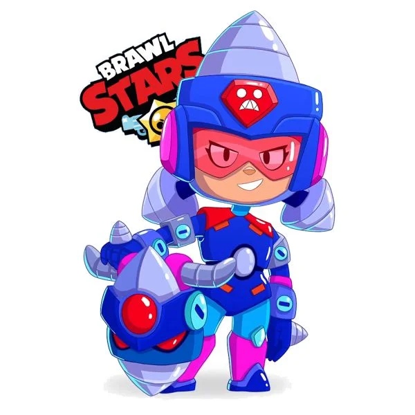 Цветной вариант раскраски джеки ультрабурильщица