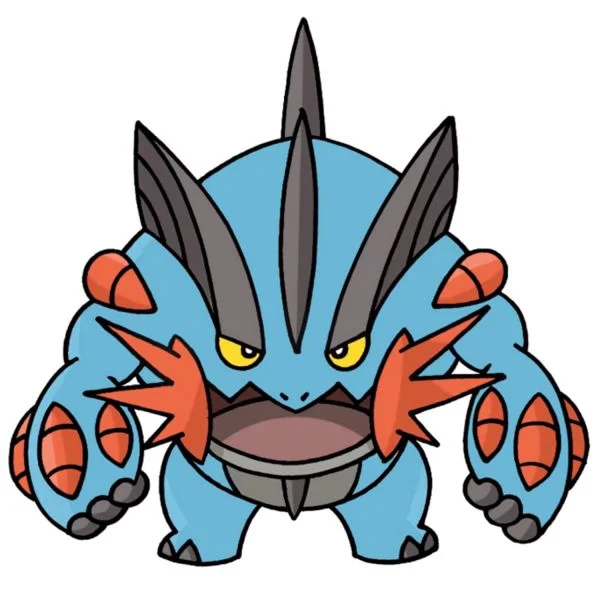 Цветной пример раскраски мега свамперт