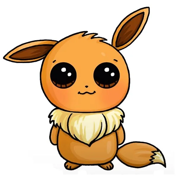 Цветной пример раскраски малыш иви