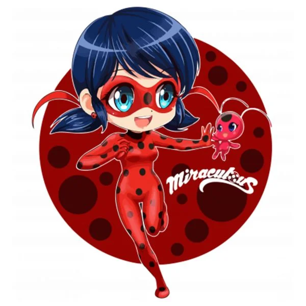 Цветной вариант раскраски леди баг героиня с тикки