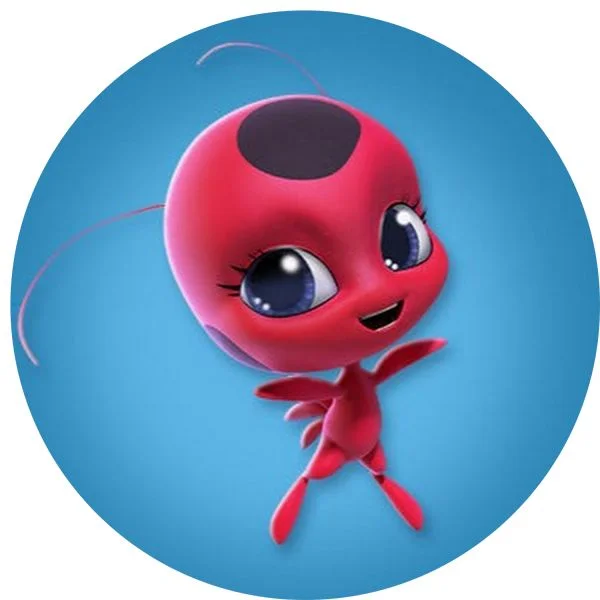 Цветной вариант раскраски квами тикки милашка