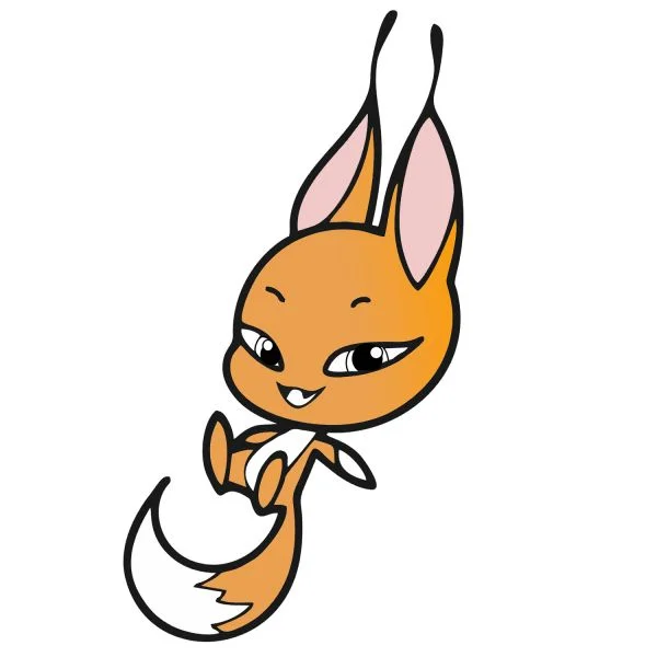 Цветной вариант раскраски квами триккс