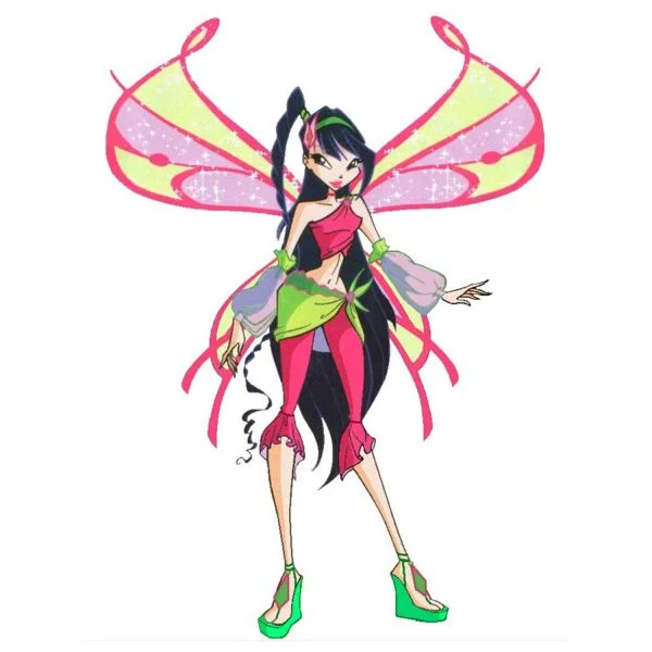 Цветной пример раскраски муза софикс