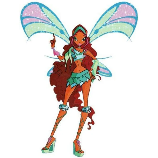 Цветной вариант раскраски лейла софикс