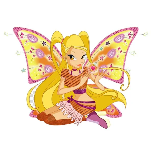 Цветной пример раскраски стелла беливикс