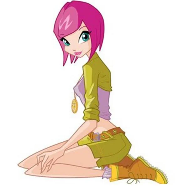 Цветной вариант раскраски красивая текна