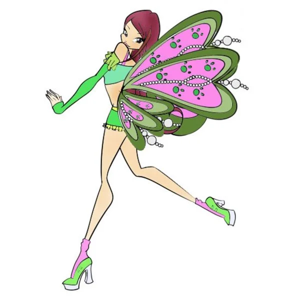 Цветной вариант раскраски рокси беливикс