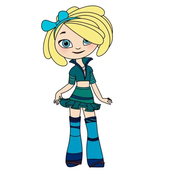 Цветной вариант раскраски снежка