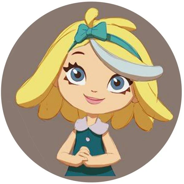 Цветной пример раскраски портрет снежки