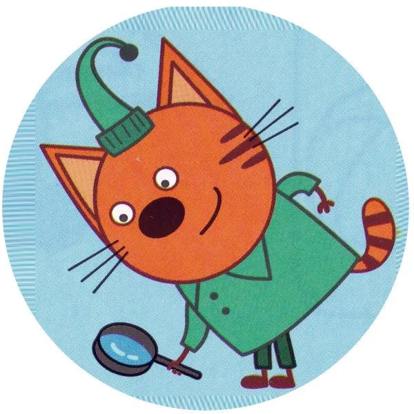 Цветной пример раскраски компот с лупой