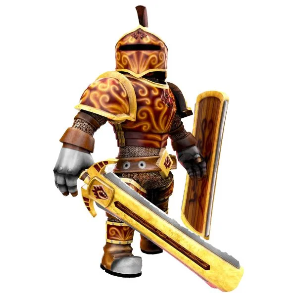 Цветной вариант раскраски рыцарь