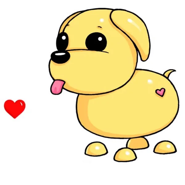 Цветной вариант раскраски адопт ми пет собака